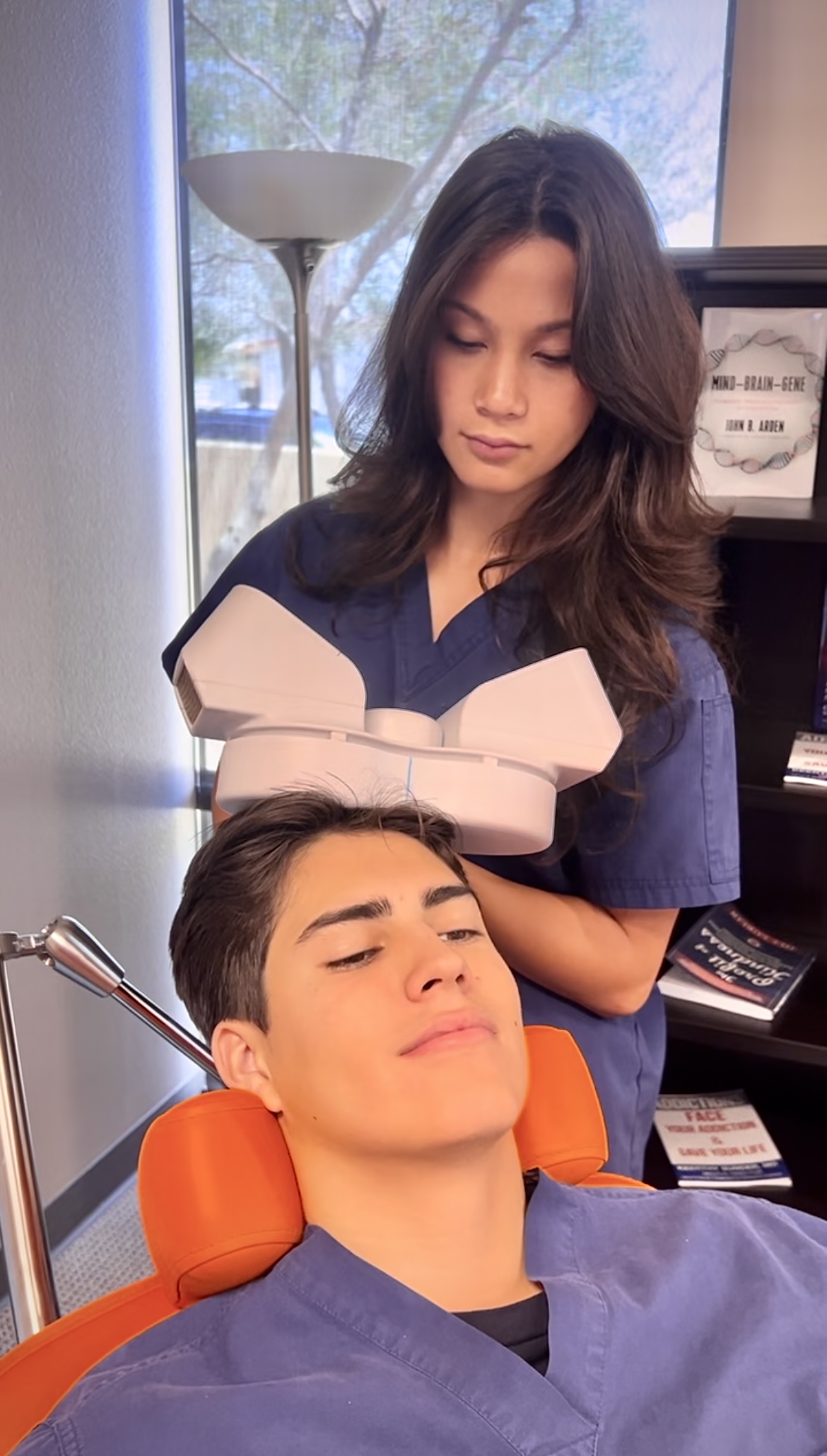 Private, comfortable TMS treatment space in Palm Springs