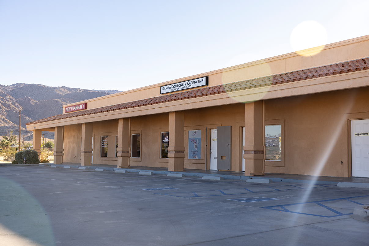 Karma TMS Twentynine Palms clinic — near MCAGCC Marine Base, Joshua Tree, and the High Desert