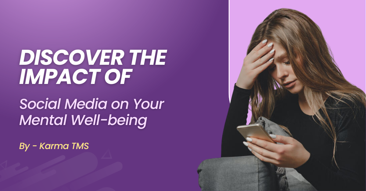 Social media and mental health concept