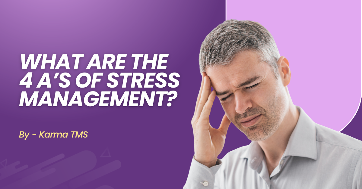 Person practicing stress management