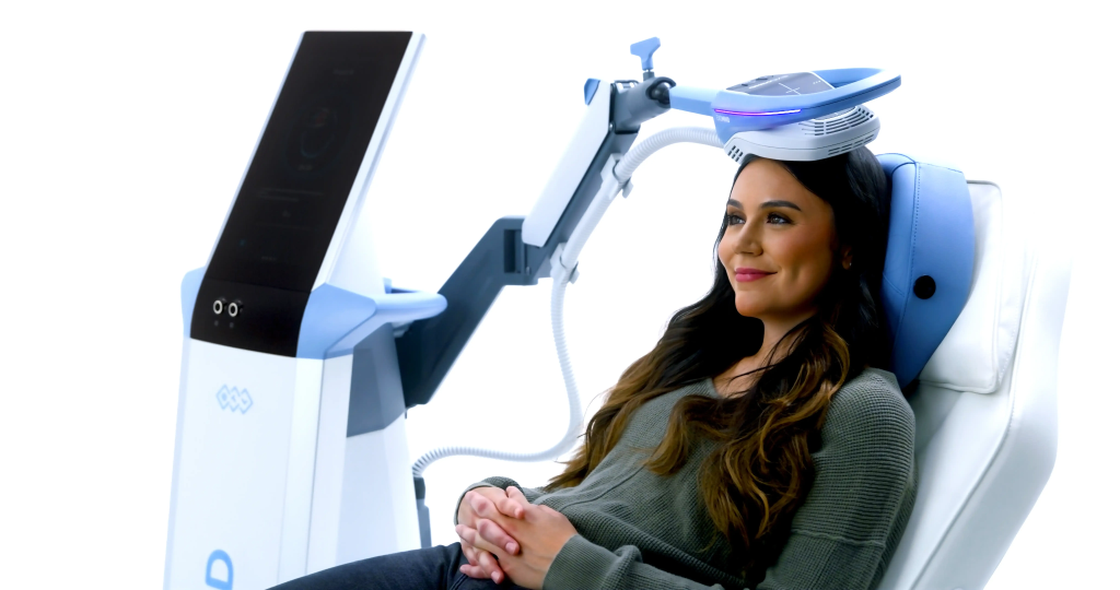 EXOMIND TMS therapy treatment session at Karma TMS Palm Springs